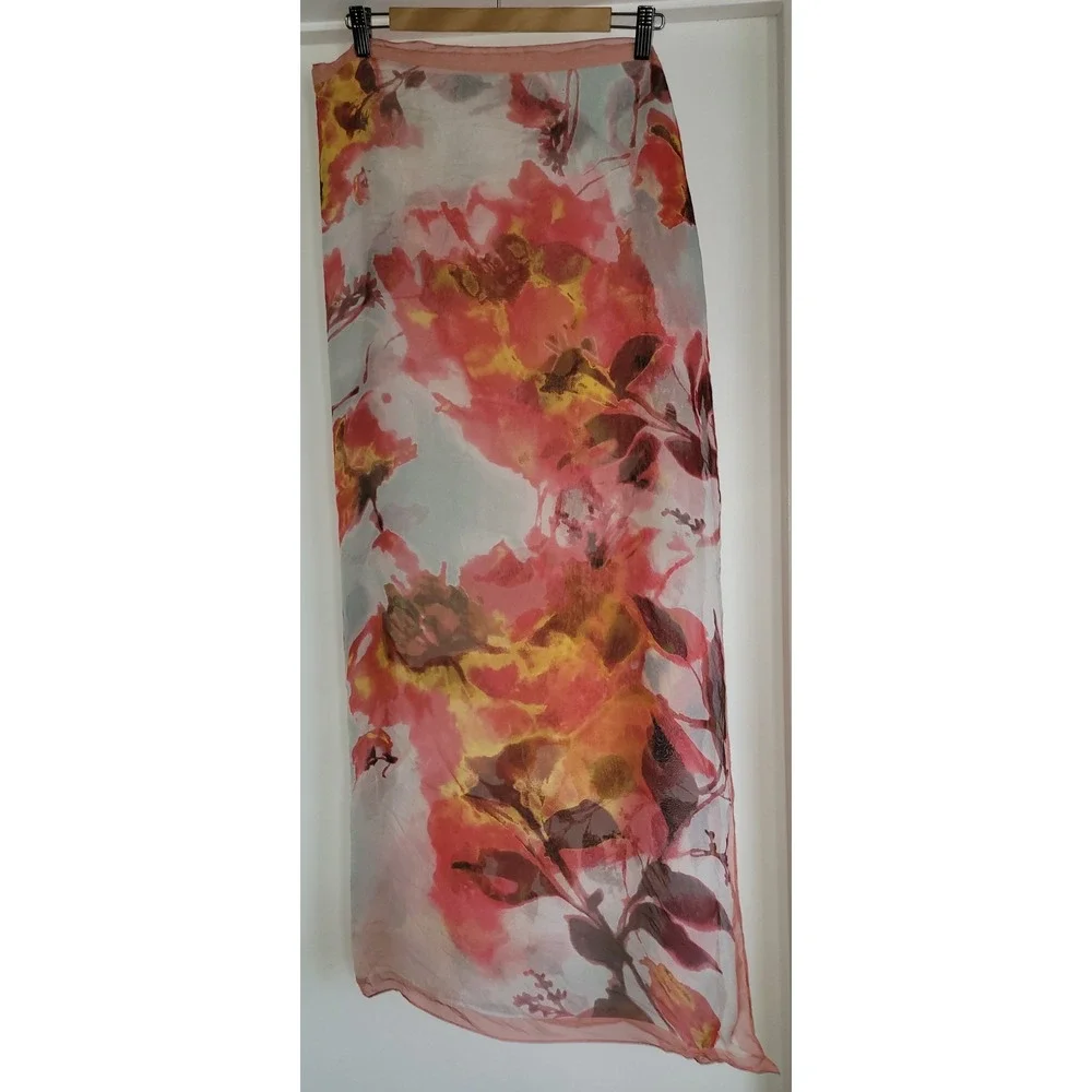 Vince Camuto Women's Rectangle Scarf Floral Multicolored 40 x 40 inches‎